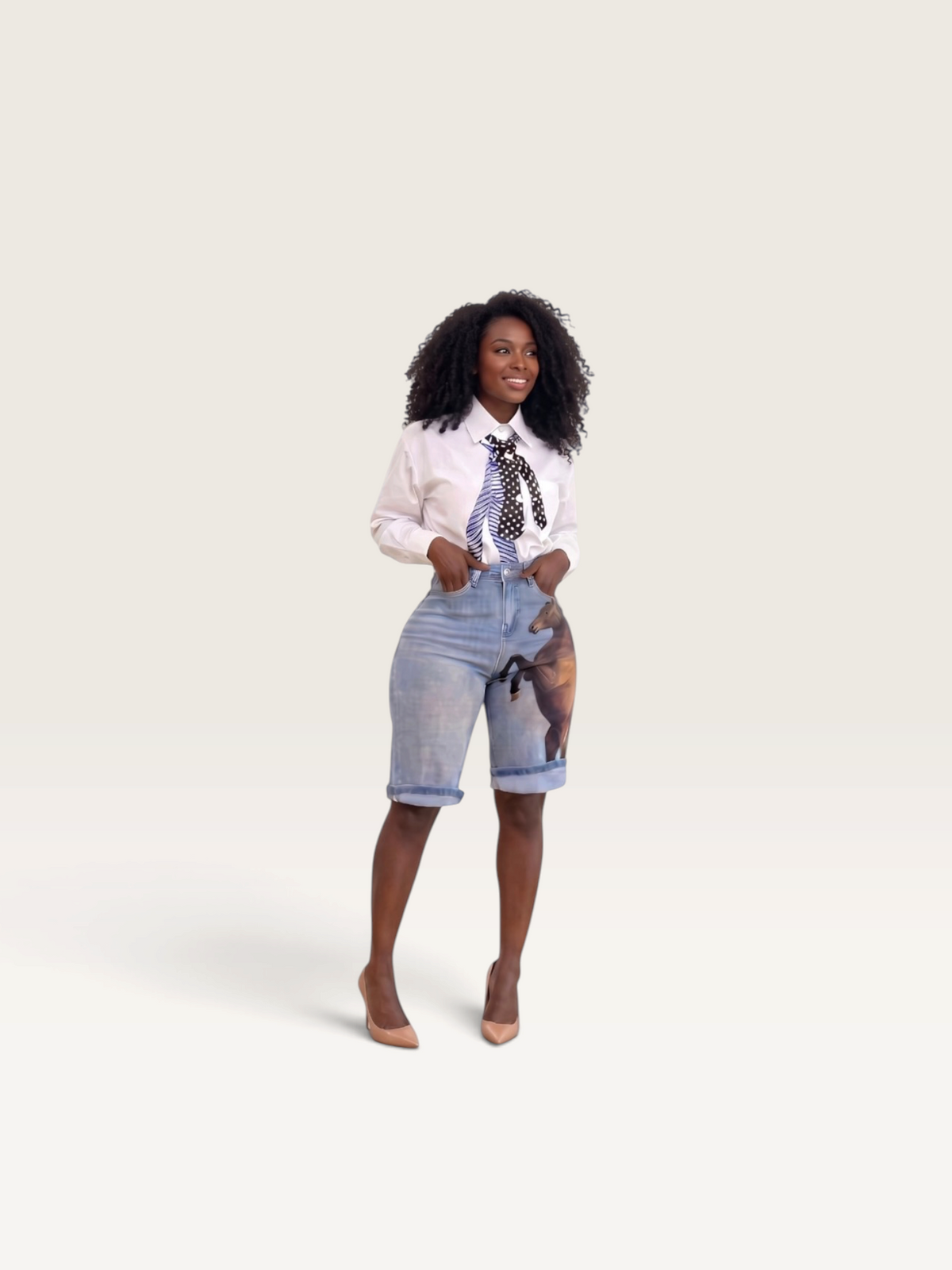 "equesteian" denim(good stretch)