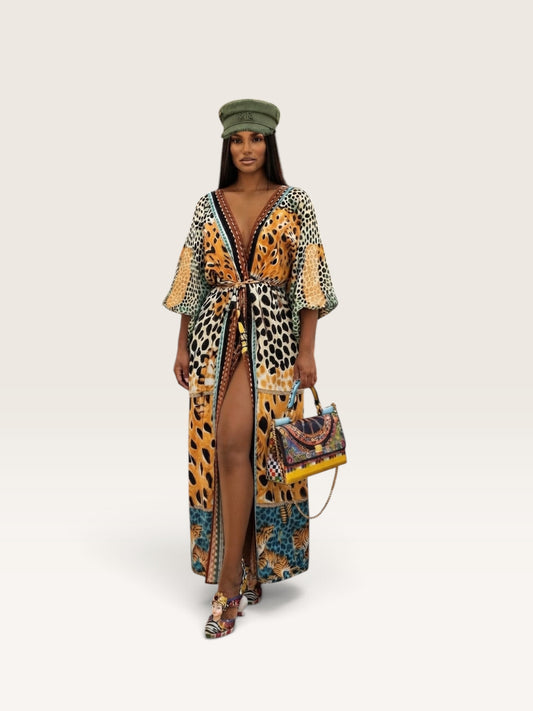 “Love “ kimono maxi
