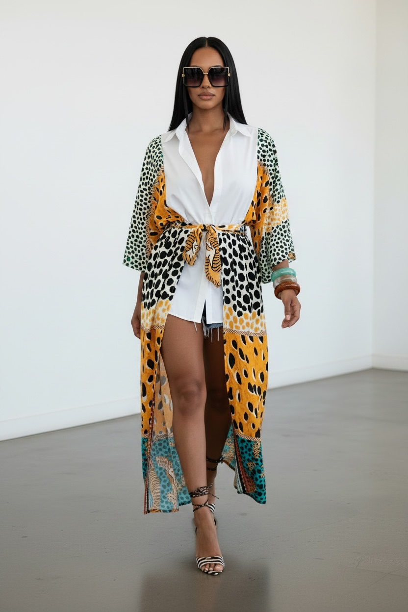 “Jungle adore” kimono /dress