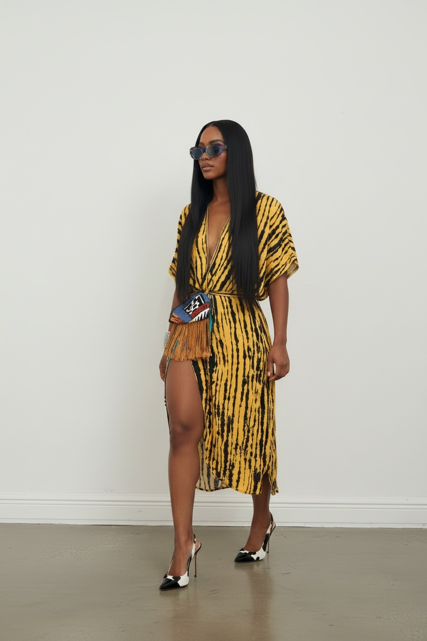 “Safari “ kimono(one size fits most