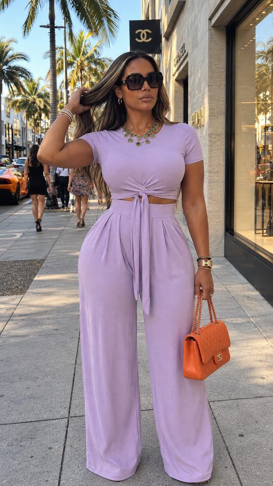 “Lavender life” 2 piece set (long length)