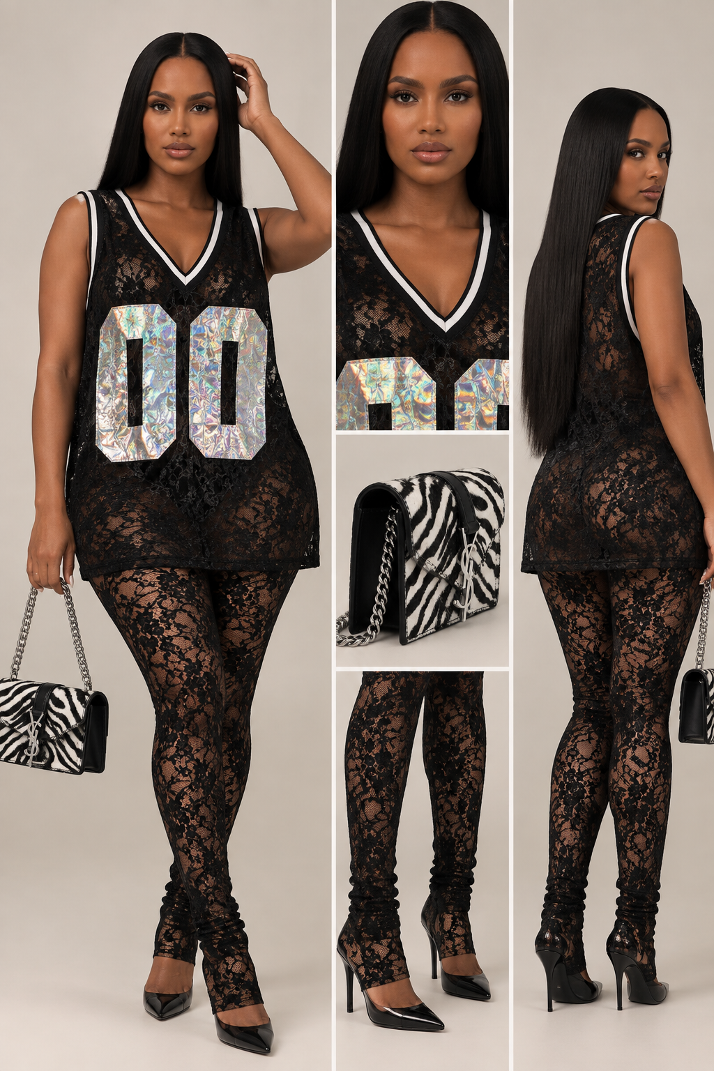 “Lace “Jersey(never worn)