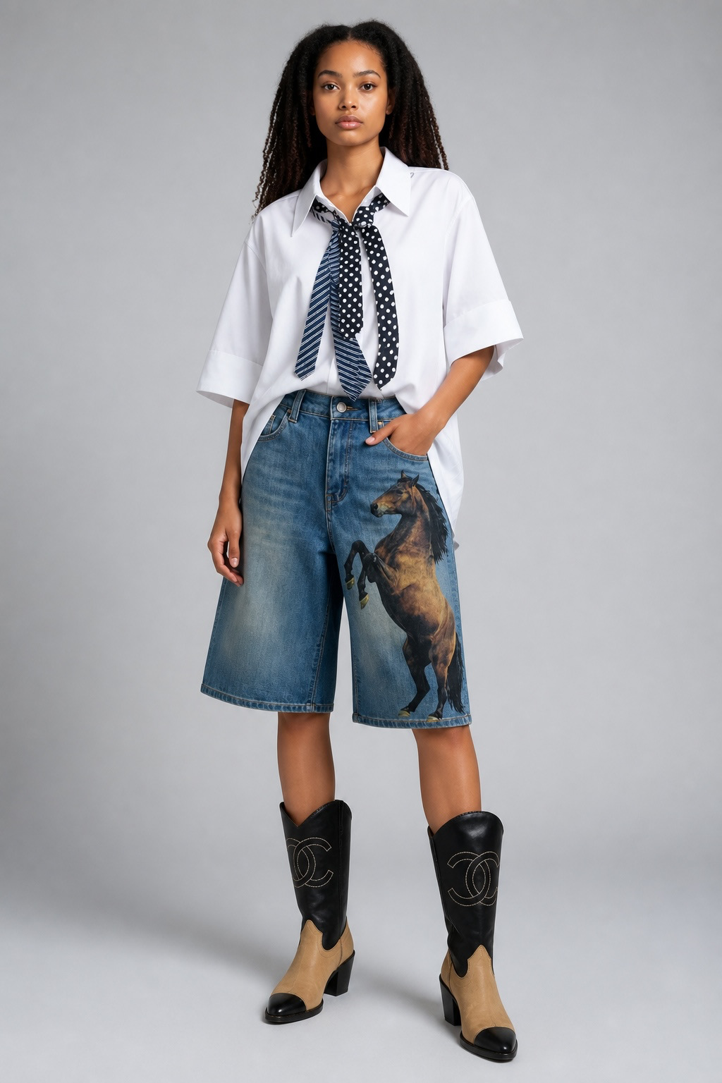 “Tie me a river” button down
