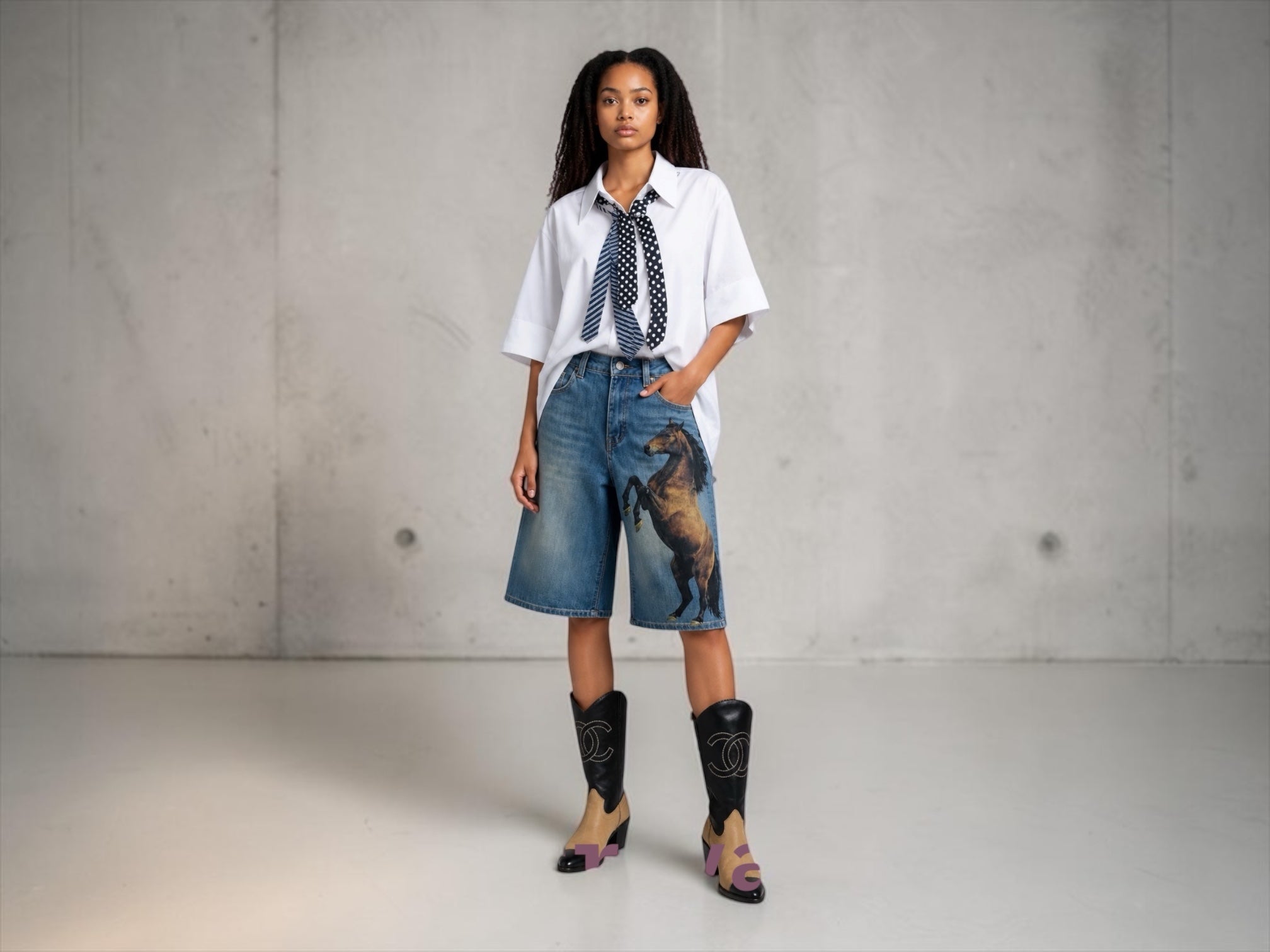 “Tie me a river” button down